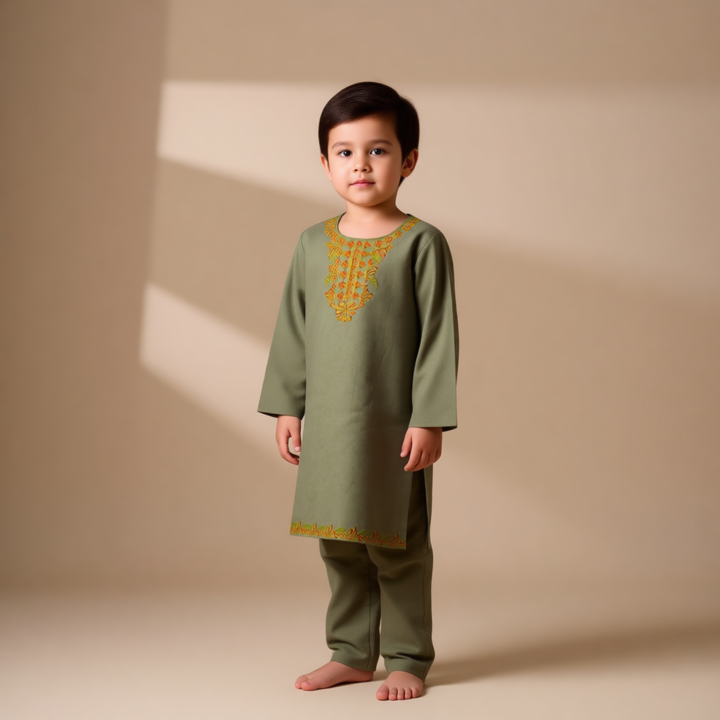 Green Majesty Kurta