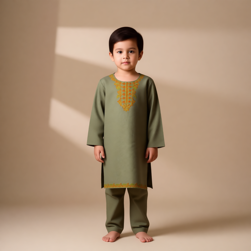 Green Majesty Kurta